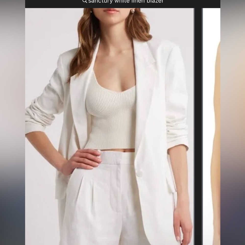Sanctuary Women's Cream Blazer